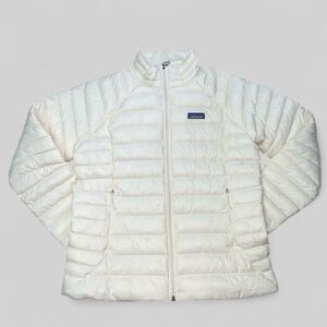 PATAGONIA Women's Down Sweater Jacket-Wool White Size Large